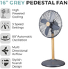 High Speed Safety Grill 4 Blades Motor AC Stand Fan 