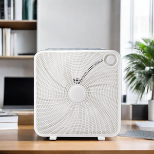 20 Inch Square Portable Household Plastic Grill Electric Box Fan 