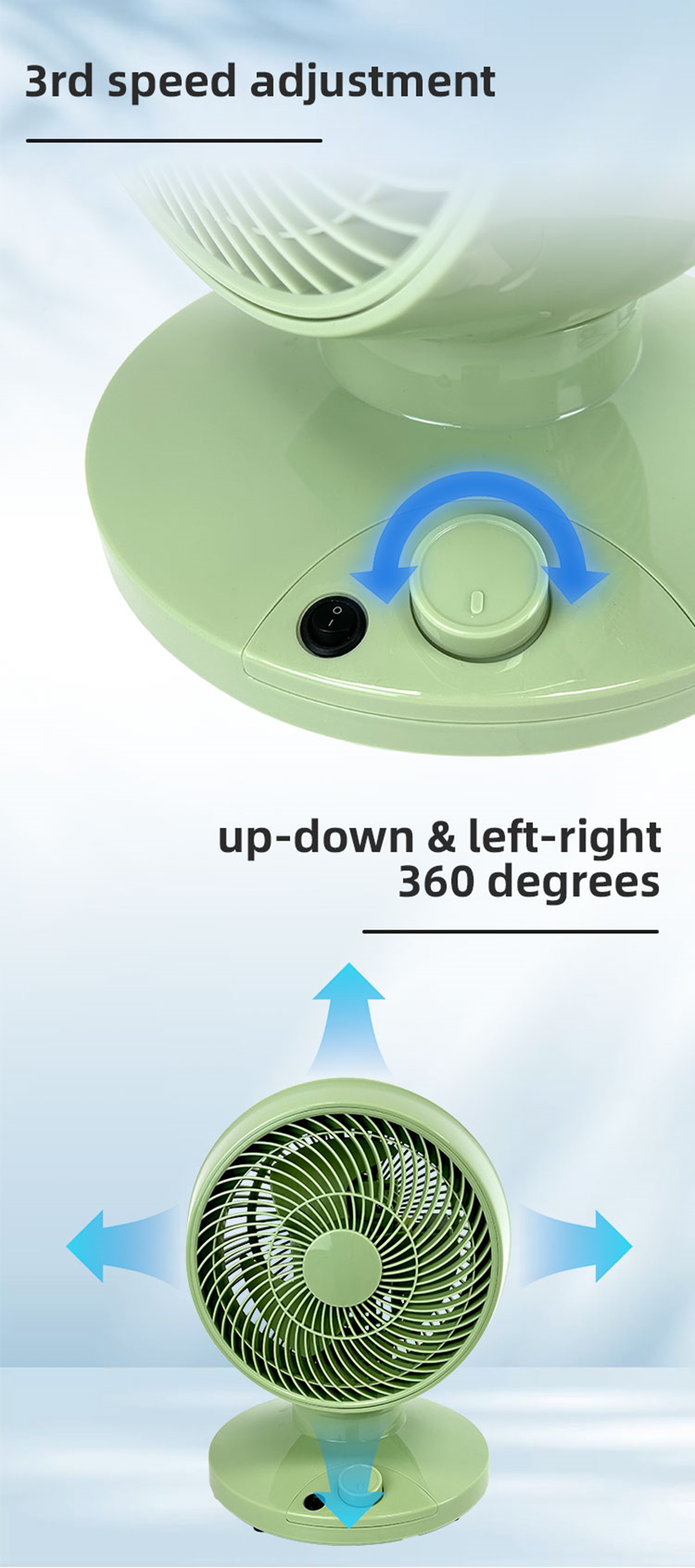 turbo fan rotary control