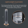 Silent 29 inch tower pedestal fan bladeless fan