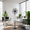 6 Blades Electric Stand Fan Height Adjustable with 3 Speed 