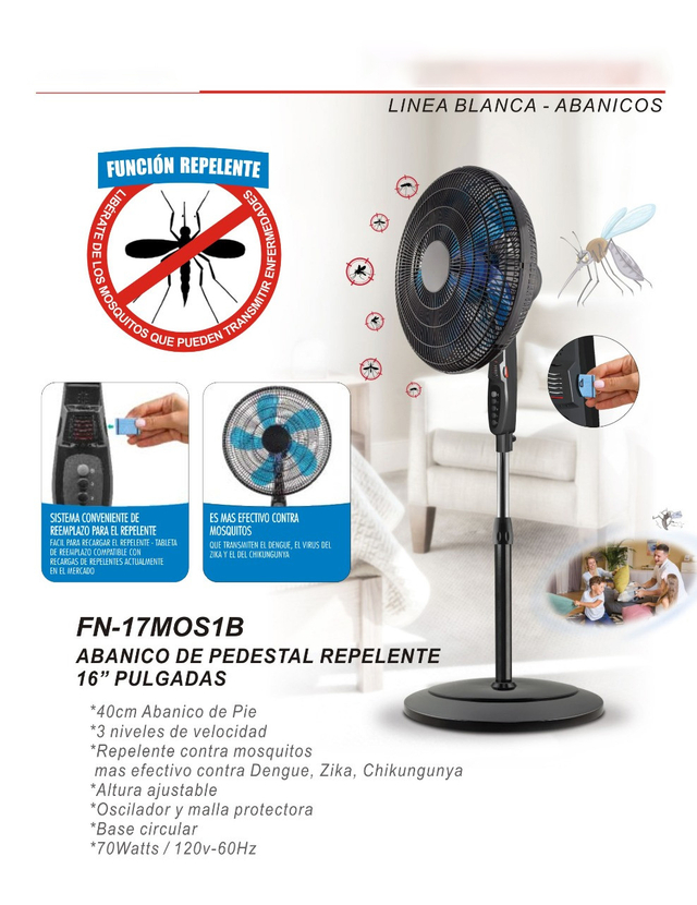 Factory Direct Air Cooling AC Motor Mosquito Killer Electric Stand Fan