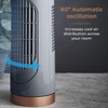 Portable Mini Cooling Tower & Pedestal Fan 3-Speed Motor with 2 Hours Timer UK Plug Type for Bedroom Space-Saving Air Cooler