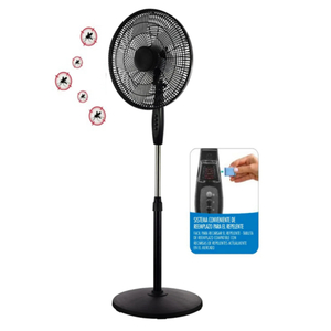 16-Inch Power Brand Mosquito Killer Repellent 5 Blades Pedestal Fan 