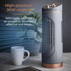 Portable Mini Cooling Tower & Pedestal Fan 3-Speed Motor with 2 Hours Timer UK Plug Type for Bedroom Space-Saving Air Cooler