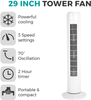  29 Inch Industrial Tower & Pedestal Fan for Air Cooling 