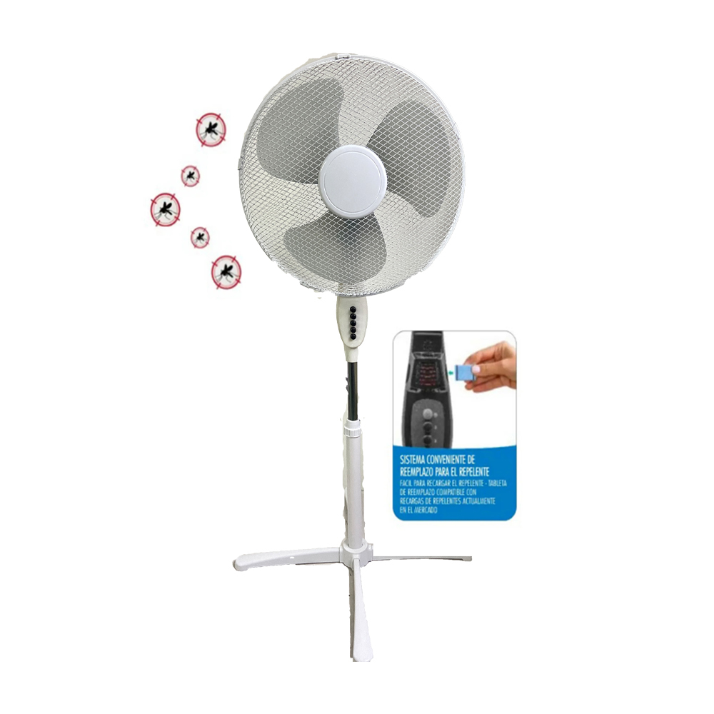 New Style AC 3 Speed Stand Fans With Mosquito Repellent Heater 