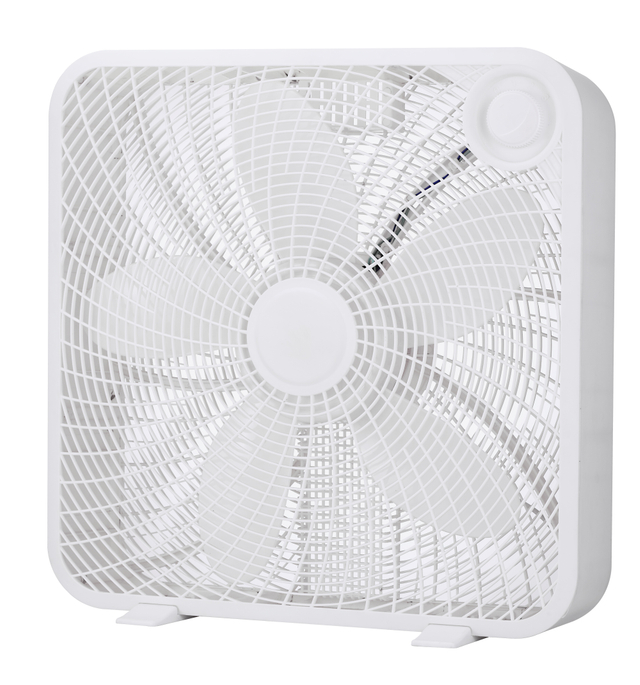  20 Inch Square Box Fan with 5 Blades 3 Speed Home Use 