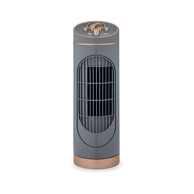Portable Mini Cooling Tower & Pedestal Fan 3-Speed Motor with 2 Hours Timer UK Plug Type for Bedroom Space-Saving Air Cooler